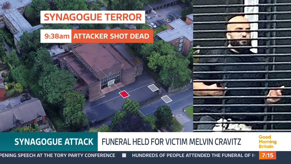 Michael Goldstone helped barricade the building during the Manchester synagogue attack. He's the father-in-law of former Conservative Cabinet minister Rt Hon Sir Grant Shapps. He speaks to Susanna Reid and Ed Balls.