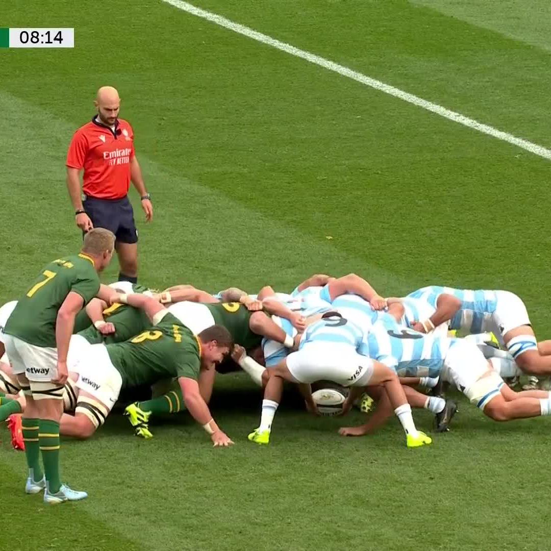 Coach Daan is a happy man 👀 The Springbok pack put in a big shift with their scrum dominance in the win over Argentina ⏩💪 #SSRugby | #TheRugbyChampionship
