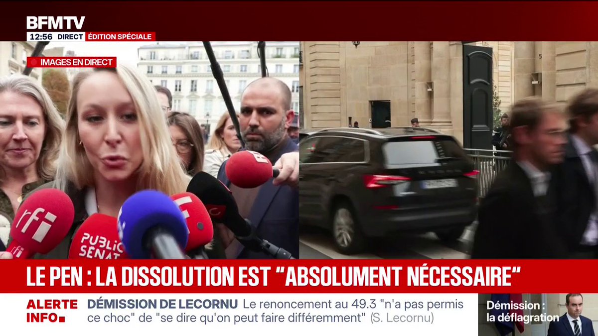 Démission de Sébastien Lecornu: "La meilleure des situations serait qu'Emmanuel Macron prenne ses responsabilités et démissionne", estime Marion Maréchal