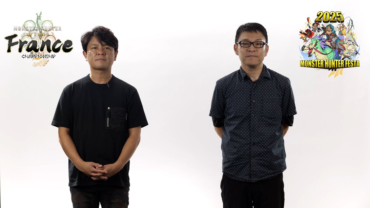 Monster Hunter Wilds France Championship and #MHFesta2025 are just around the corner! To celebrate, producer Ryozo Tsujimoto and director Yuya Tokuda have a message for you. They'll be taking part in the festivities with a masterclass, FAQs, signing sessions, and more! 🎉