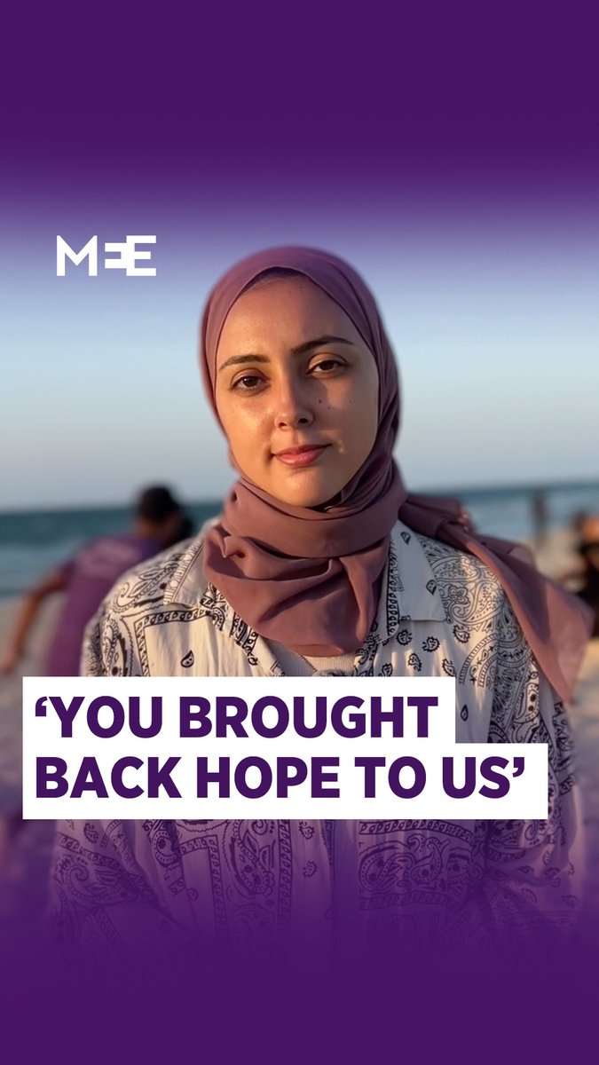 “You’ve brought back hope to us inside Gaza," says Palestinian activist Maryam Abou Toha, as a new convoy made up of 11 ships carrying aid set sail to Gaza, days after vessels of the Global Sumud Flotilla were intercepted by Israeli naval forces.