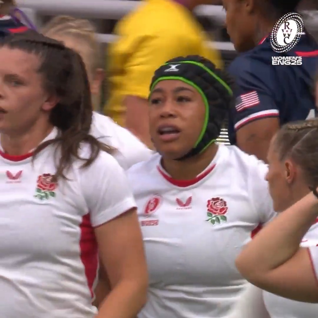 Starting off #RWC2025 right 🌹 Red Roses Sadia Kabeya opened the tournament with grit and power 💪