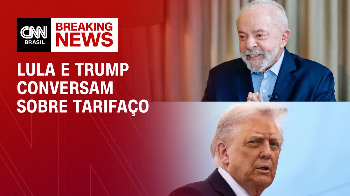 Lula e Trump marcam conversa sobre tarifaço; assista #LiveCNNBrasil