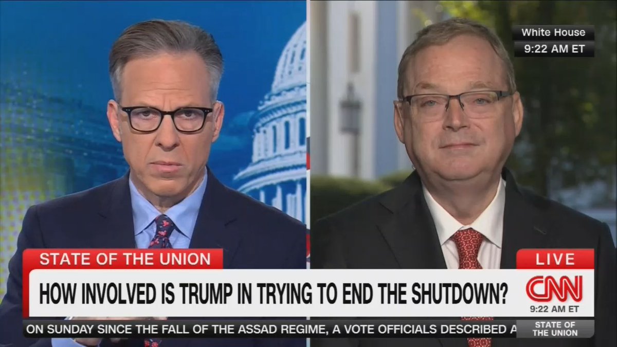 Q: At the end of this year, the ACA subsidies are set to expire. If nothing happens to extend them, the health care costs for millions of Americans will skyrocket. Why not just come up with some sort of compromise and end the shutdown? Top Trump econ advisor: Now is not the time to have that debate