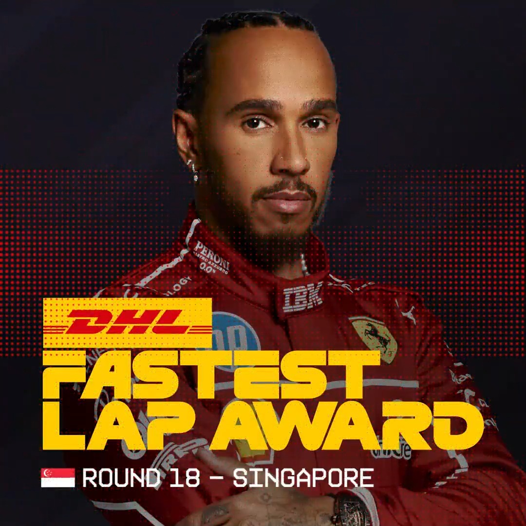 The DHL_Motorsports Fastest Lap from Singapore goes to Lewis Hamilton ๐๐จ Take a look at all the details here ๐ #F1 #SingaporeGP #MomentsThatDeliver