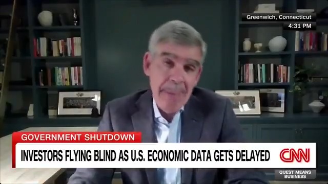 "You cannot understand what's happening in the economy without starting with the presumption that it's all about national security and it's all about domestic politics." Economist Mohamed A. El-Erian on navigating the economy without government data.
