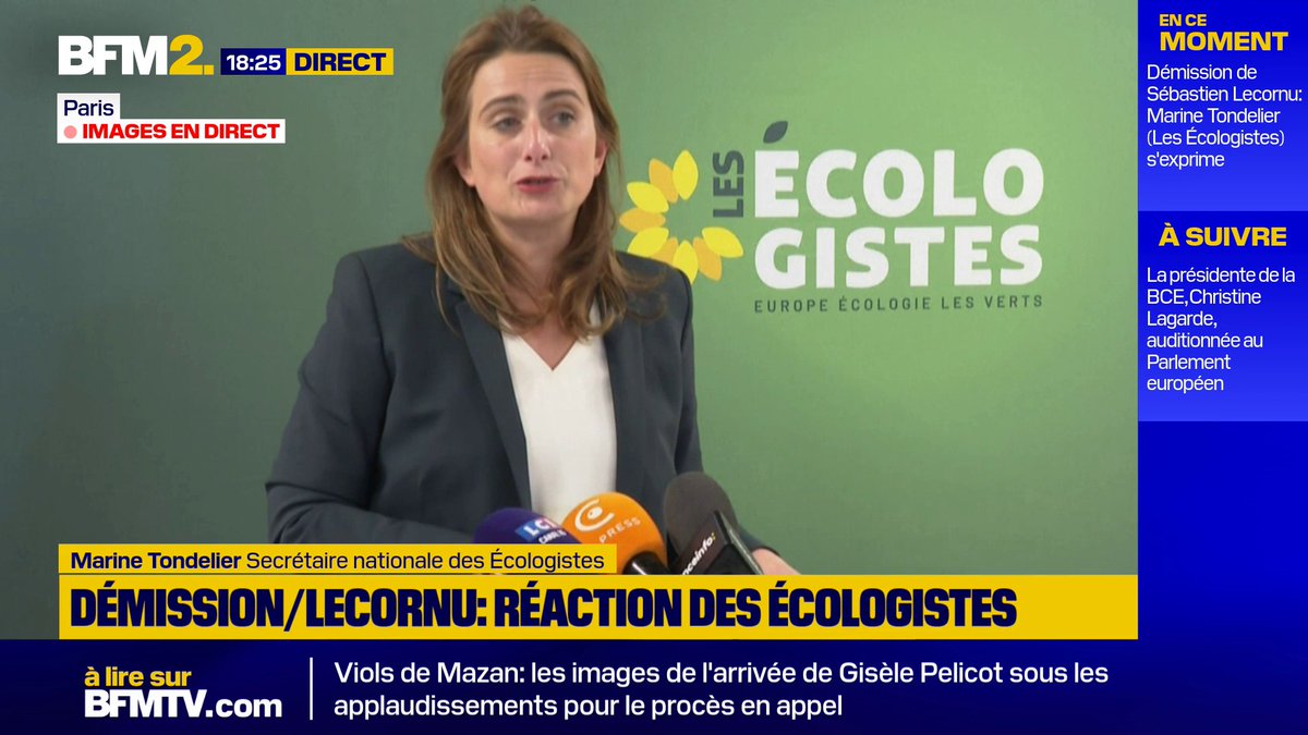 Marine Tondelier, secrétaire nationale des Écologistes, propose aux "partenaires de gauche" une réunion ce mardi "dans un lieu neutre" #BFM2