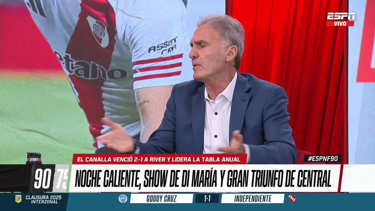 🗣️ "UNA VEZ QUE TERMINAS, TE VAS A TU CASA Y BANCATELA" La reflexión de Oscar tras la polémica por el arbitraje que se generó en Rosario Central vs River. ▶️ Mirá #ESPNF90 en el Plan Premium de #DisneyPlus