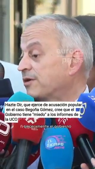 Hazte Oír, que ejerce de acusación popular en el caso Begoña Gómez, cree que el Gobierno tiene "miedo" a los informes de la UCO y a los jueces: "El que venga o no venga Begoña Gómez es procesalmente indiferente"