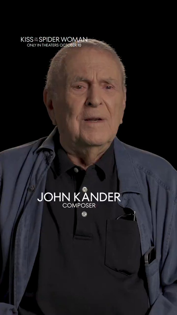 See composer John Kander’s work brought to life in #KissoftheSpiderWoman - only in theaters Friday. Get tickets now: