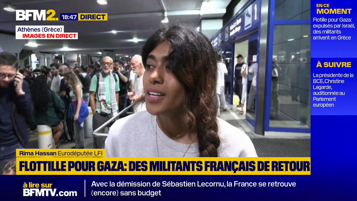 💬 "J'ai été battue par deux policiers" ➡ De retour en Europe, Rima Hassan dénonce des violences subies lors de son interpellation en Israël #BFM2