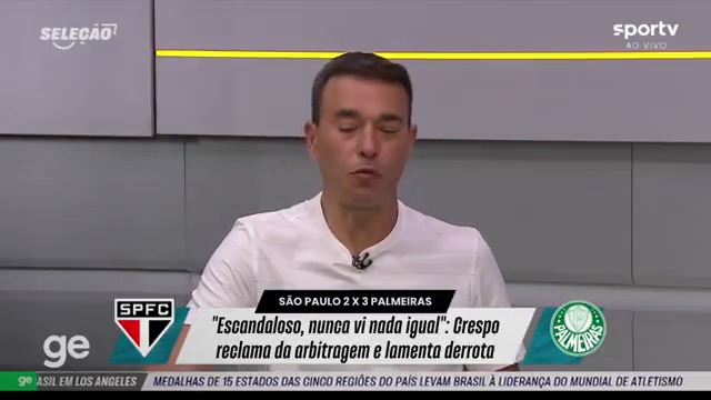 André Rizek: "Eu se fosse dirigente do Palmeiras ficaria muito preocupado com o próximo jogo. Vc teve uma partida que claramente o Palmeiras foi beneficiado pela arbitragem. A tendência no subconsciente é vc pensar: vai ter uma compensação aí." 📽️sportv