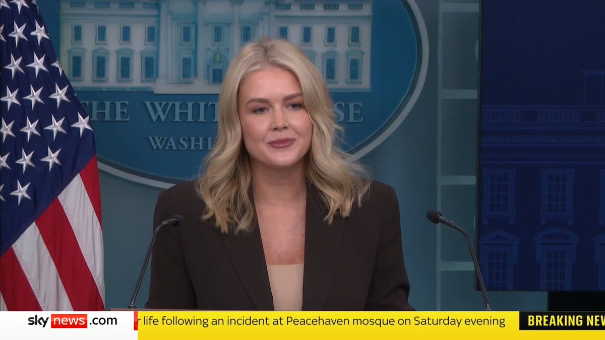 BREAKING: "There are technical talks happening right now in Egypt." White House Press Secretary Karoline Leavitt says the US is working as fast as possible to secure an end to the war in Gaza, including agreeing on a ceasefire and releasing hostages.