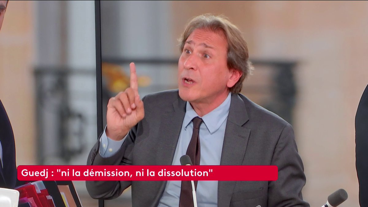 🔴 Crise politique : "Je ne souhaite pas la démission du président de la République", rappelle Jérôme Guedj (PS), en opposition avec la France insoumise, qui la réclame. #ToutEstPolitique #canal16