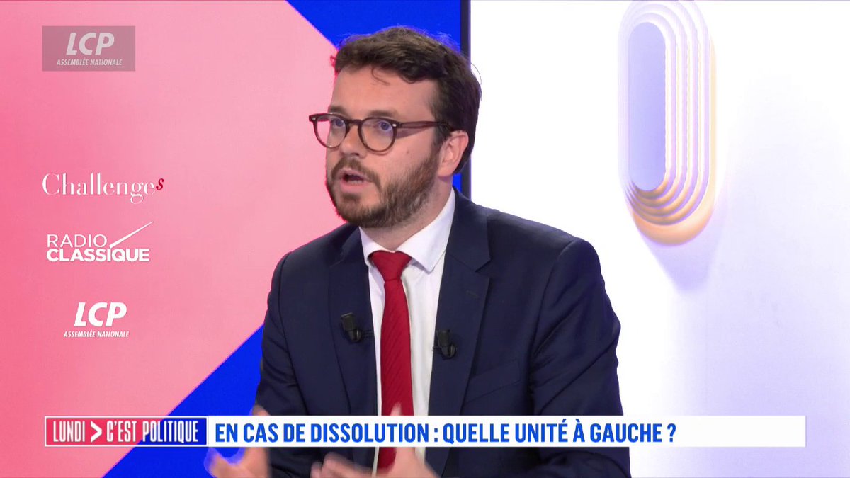 Union de la gauche : Arthur Delaporte (PS) prône la "défense de l'union de la gauche" tout en évoquant "la conscience que les insoumis sont une force qui est répulsive [pour] une grande partie de l'électorat". #LCPol