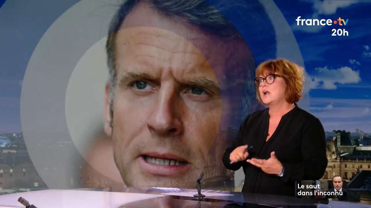 🔴🇫🇷 Emmanuel Macron menace de "prendre ses responsabilités" "Il est hors de question qu'il démissionne. C'est un ultimatum adressé à la droite et à la gauche" analyse Nathalie Saint-Cricq. #JT20h
