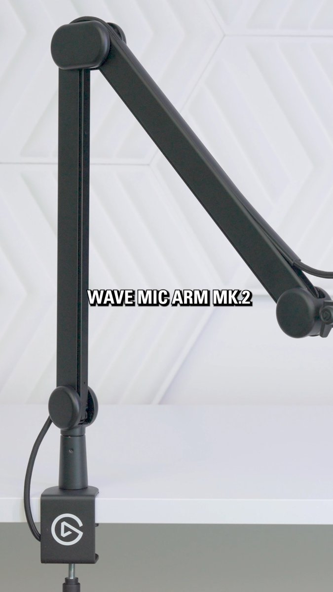 We've upgraded Wave Mic Arm to give it a cleaner build, additional vertical reach, and more. ๐ช Here's what's new in Wave Mic Arm MK.2: