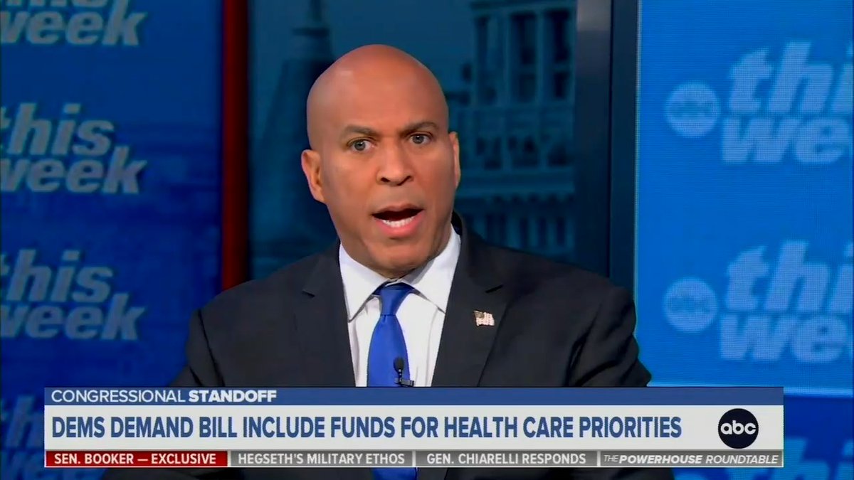 Sen. Booker: I care about Americans losing their health insurance, rates of death going up, hospitals being crushed, medical services ending in rural America. This is a tsunami of Donald Trump's creation. The pain that's going to rise amongst millions of Americans who are going to lose health insurance, just come to the table and do something to help Americans