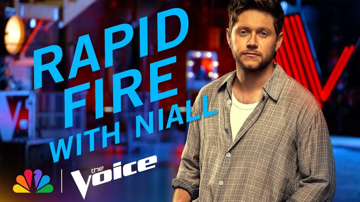Speed round with Niall Horan. #TheVoice | NBC Entertainment and Peacock