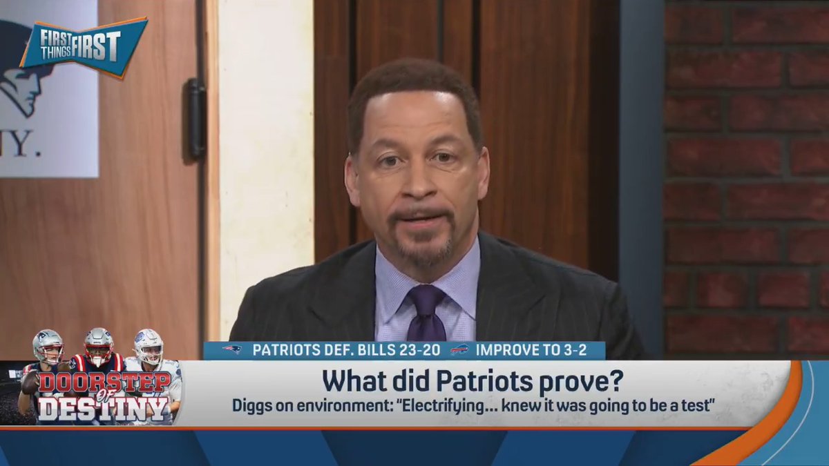 What did the Patriots prove yesterday? Chris Broussard answers: “It pains me to say this. NOTHING! Not a darn thing! Maybe they proved something, that nobody’s going 17-0 this year. The Bills were gonna lose to somebody!”