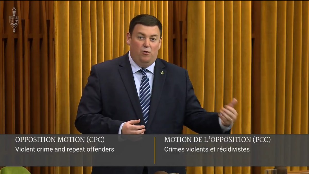 One hour ago, the Liberals voted down a Conservative motion for our Jail Not Bail Act. We listened to police. We listened to victims. We brought solutions. Here was my earlier speech in support of our Three Strikes You're Out proposal and the Jail Not Bail Act.