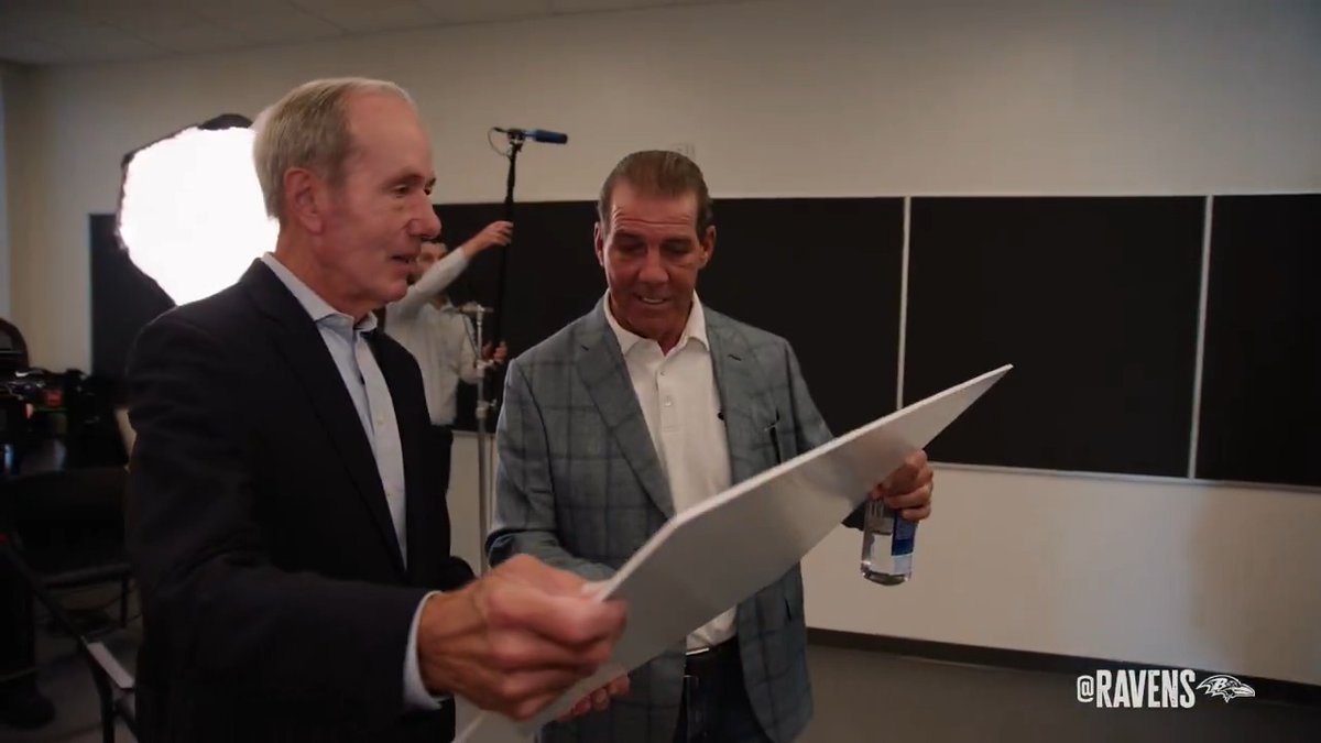 Steve Bisciotti dedicates the new field at the Ravens Boys &amp; Girls Club to former team president Dick Cass 💜
