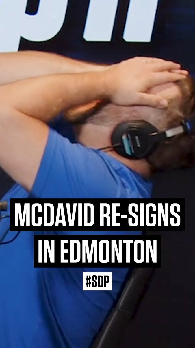 "The best contract in the National Hockey League!" Here's the #SDP's live reaction to Connor McDavid re-signing with the Edmonton Oilers. 💰✍️
