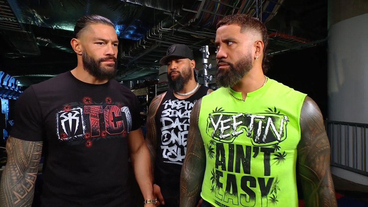"What's the problem with him taking advice from me?" This got a little awkward... 😬 Roman Reigns The Usos