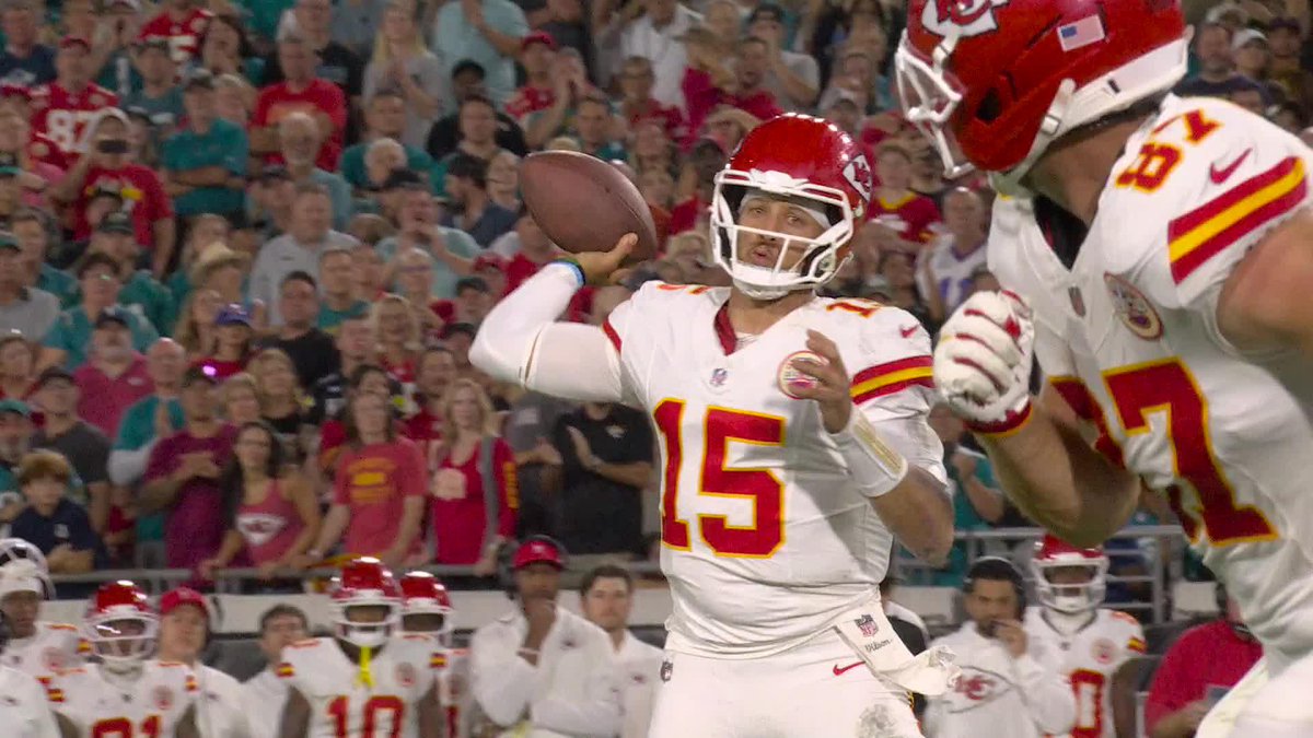 Mahomes and Kelce for 6️⃣ ‼️ 🏈 Watch Chiefs-Jaguars on ABC, ESPN and the ESPN App