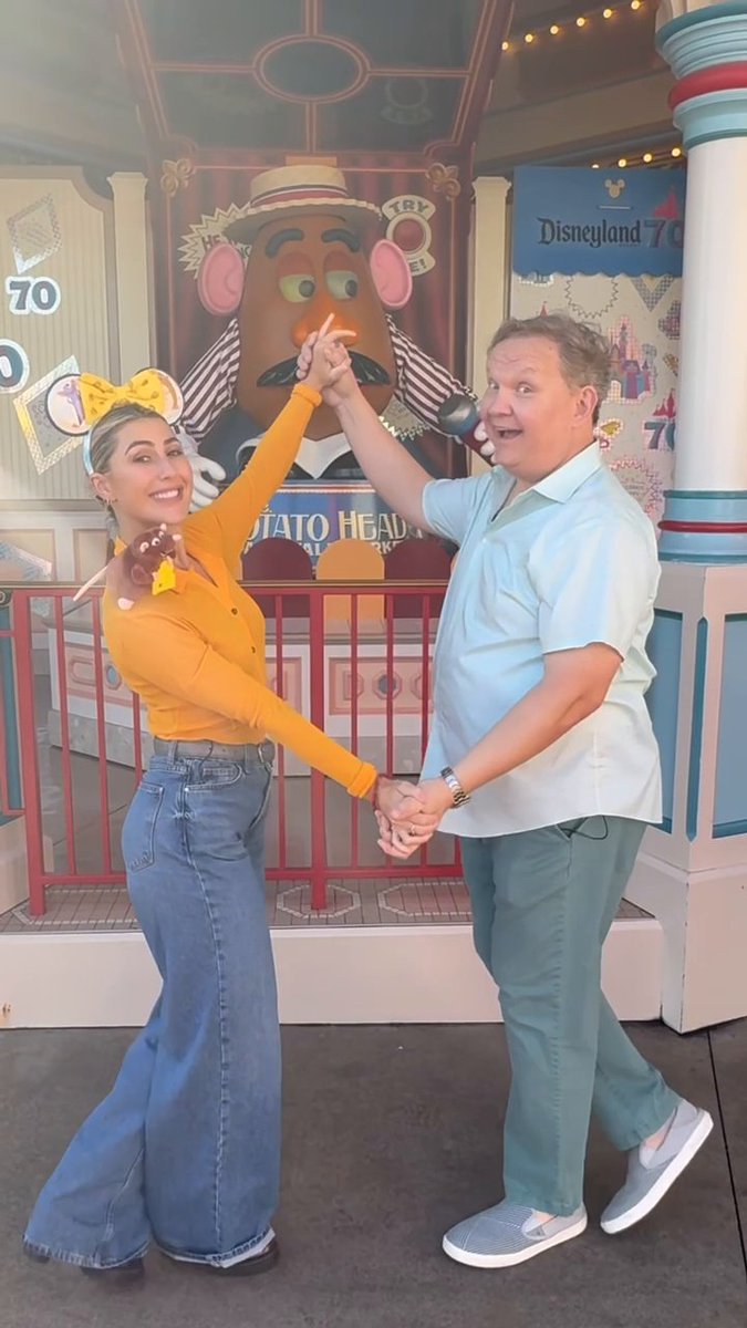 Dancing our way through Disney! ✨ #DWTS #DisneyNight #Disneyland70