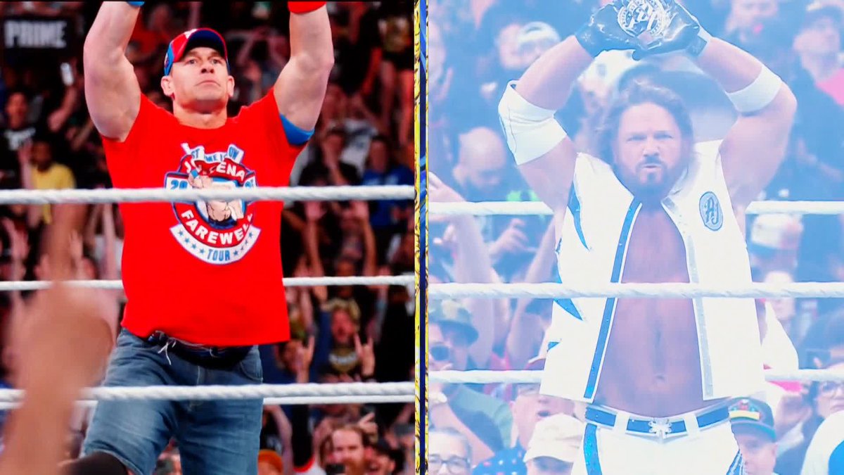 John Cena and AJ Styles. One final showdown.