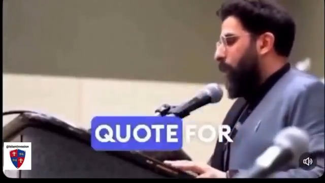 "Don’t obey the nonbelievers, jihad them" the Quran is quoted as saying "It’s our duty to fight until the earth enters the Ummah" an imam declares Raymond Ibrahim warns "This spread aims to convert and dominate and threatens our freedoms, confront it before it is too late!"