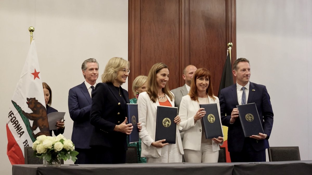 California just signed a new trade partnership with Belgium. We're committed to expanding economic and clean energy innovation โ because California will always be a stable, reliable partner on the world stage.