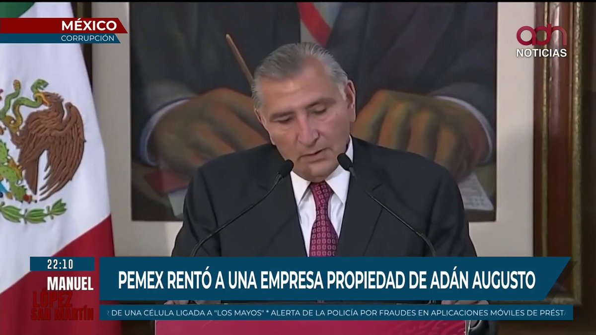 Pemex rentó dos pisos en la Torre empresarial Villahermosa a una empresa propiedad de Adán Augusto cuando era gobernador de Tabasco y secretario de gobernación. Se gastaron más de 11 millones de pesos en los movimientos de dicha propiedad💰 #RepúblicaMx con Manuel Lopez San Martin