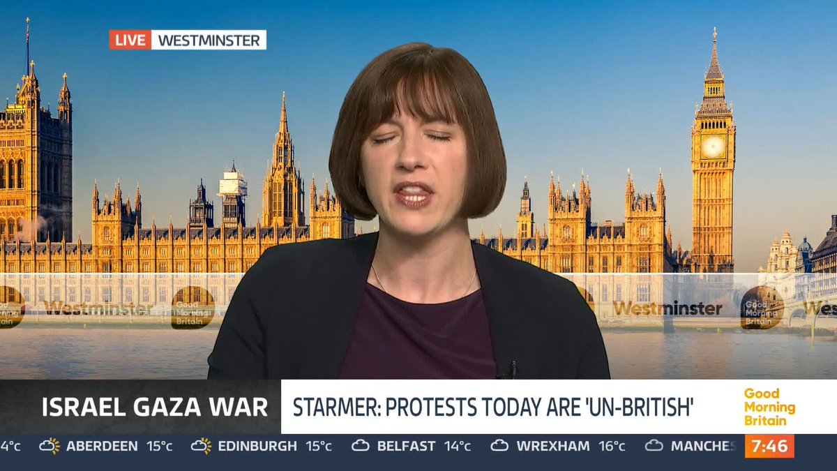 'Is it not possible to have compassion for the Jewish community and also be entitled to exercise a legitimate and lawful right to protest what the Israeli government is doing in Gaza?' Susanna Reid challenges Education Secretary Bridget Phillipson.
