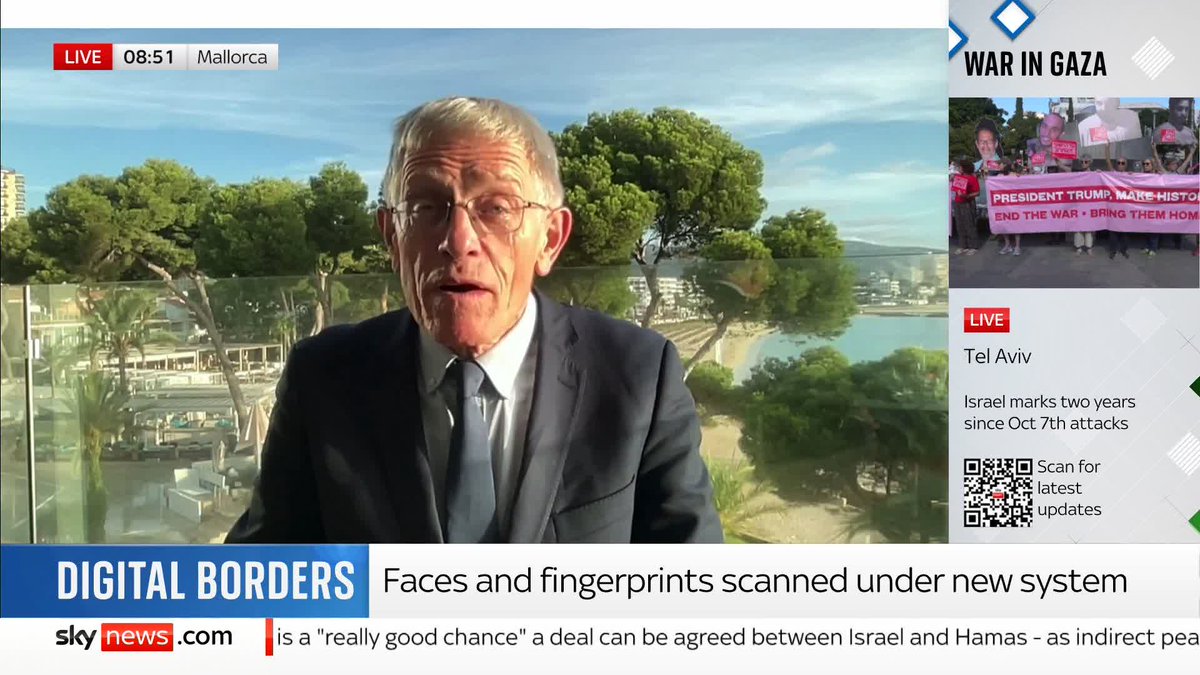 From Sunday, some British travellers will get their fingerprint taken and face scanned as part of a new EU digital borders scheme. Travel journalist Simon Calder explains the scheme to Leah Boleto ⬇️ 📺 Sky 501 and YouTube