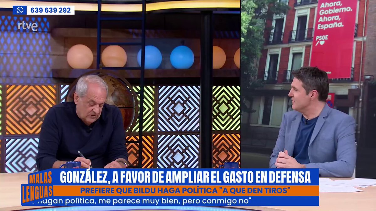 La izquierda carga contra Felipe Gonzalez en cuanto tiene oportunidad, su delito, ser demócrata. Díaz Aroca, con la cara de amargado que le caracteriza, manipula y dice que Felipe nos metió en la OTAN, falso, nos metió UCD, y luego el voto de los españoles. Es un mentiroso.