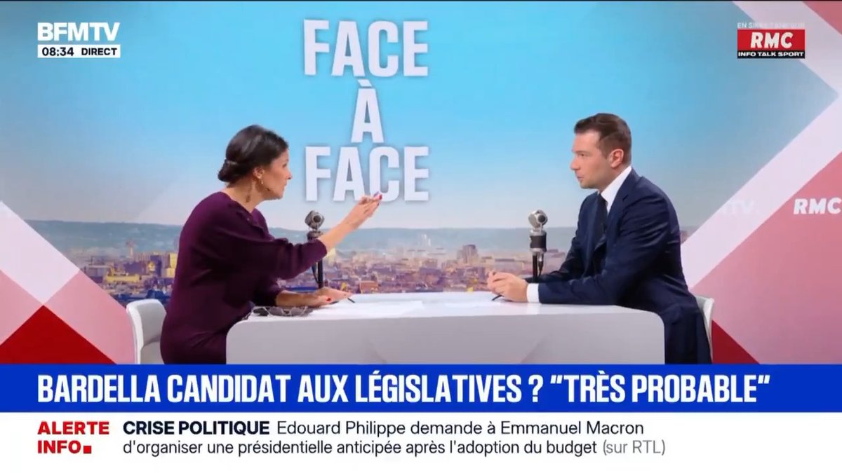 Si le président de la République refuse de revenir devant les Français avec une dissolution, alors sa responsabilité sera engagée. Sans dissolution de l'Assemblée nationale, il n'aura pas le choix : nous irons vers la seule option possible, qui est une présidentielle anticipée.