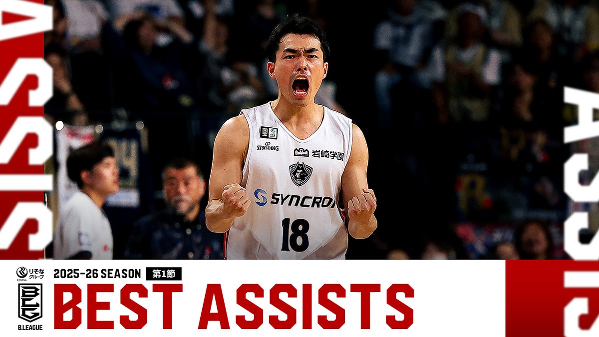 💫BEST ASSISTS💫 B1第1節のナイスアシストをまとめました！ #Bリーグ #りそなグループ