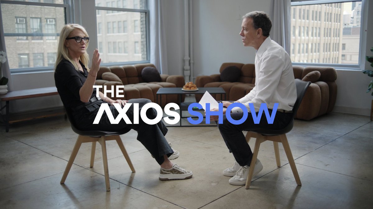 📺 WATCH: Bestselling author Mel Robbins joins The Axios Show. During her conversation with Jim VandeHei, she: • Walks through her business ventures and the low points that led to her success • Details her "Let Them Theory" • Gives advice for handling a chaotic world