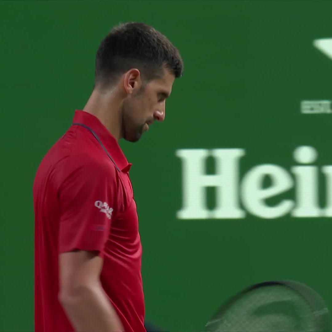 Overcoming adversity 💪 After looking like he had a slight physical issue Novak Djokovic overcomes it to take the opener 6-3 #RolexShanghaiMasters