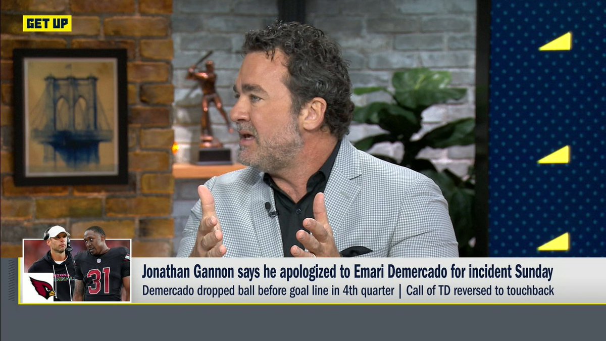 "[Jonathan Gannon] was dead wrong and he knows it." Jeff Saturday shares his thoughts following the incident between Jonathan Gannon and Emari Demercado last Sunday ✍️
