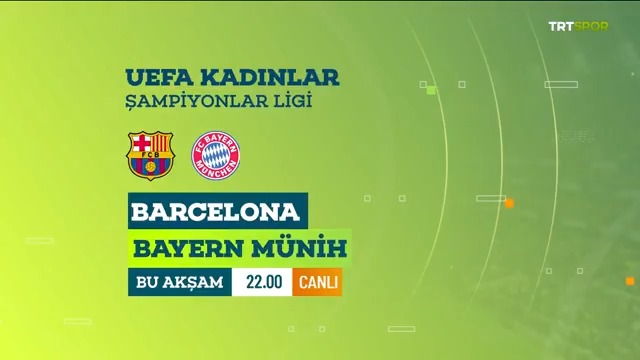 🏆 Kadınlar Şampiyonlar Ligi heyecanı TRT ekranlarında. 🤩 🇪🇸 Barcelona x Bayern Münih 🇩🇪 📅 Bugün 🕙 22.00 📺💻📱 TRT Spor