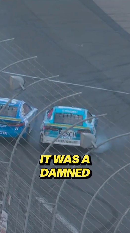 It was a "damned if you do, damned if you don't" situation for Denny Hamlin. Kevin Harvick's thoughts on the wild Roval finish.
