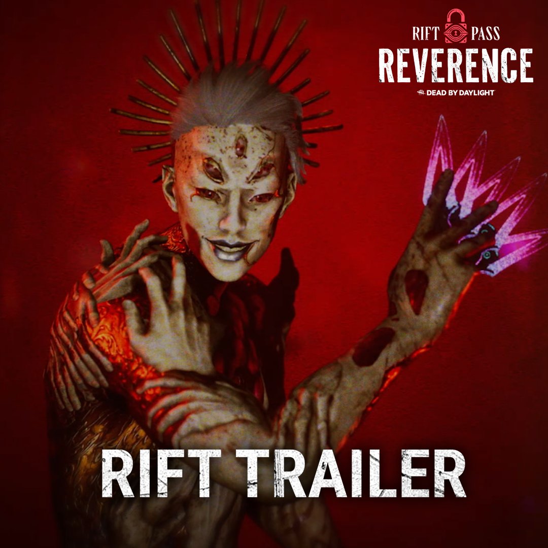 See your reflection in twisted shattered glass. Do you recognize the face staring back? Dead by Daylight’s Reverence Rift features Ascended Outfits for The Trickster and Yun-Jin Lee, Community-voted Outfits for The Dredge and Adam Francis, and a stained-glass aesthetic that blends brooding darkness with striking colour.