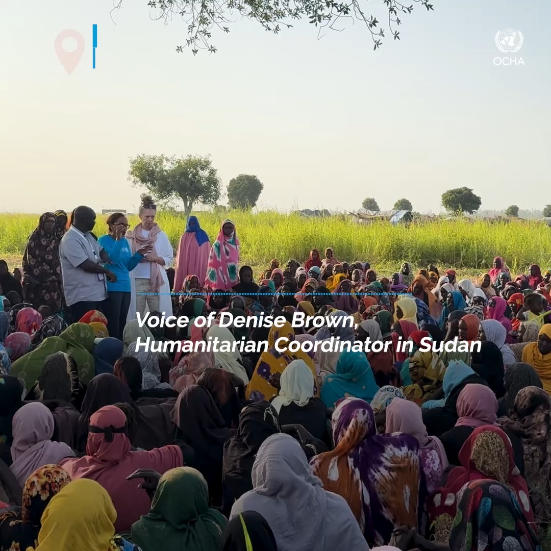 People fleeing violence in #Sudan are seeking safety wherever they can. Humanitarians are doing their best to help, but resources are limited. We urgently need more support to provide vital aid. But above all, what people need most is peace – so they can finally return home.