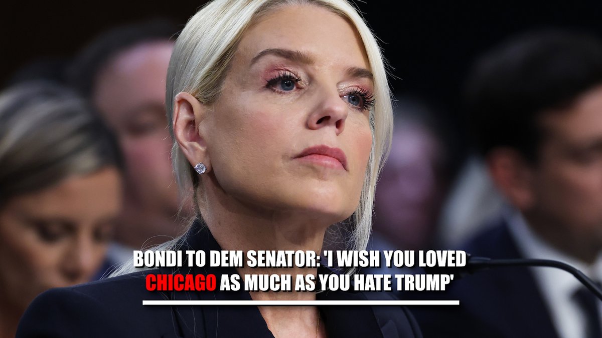 BONDI: "I wish you loved Chicago as much as you hate President Trump." "If you're not going to protect your citizens, President Trump will."