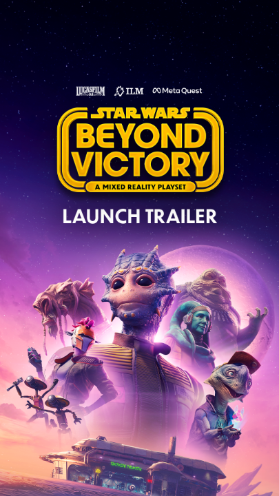 It’s time to adventure, race, and play in a galaxy far, far away. From Industrial Light & Magic, #StarWarsBeyondVictory is available now! Only on Meta Quest 3 and 3S headsets.