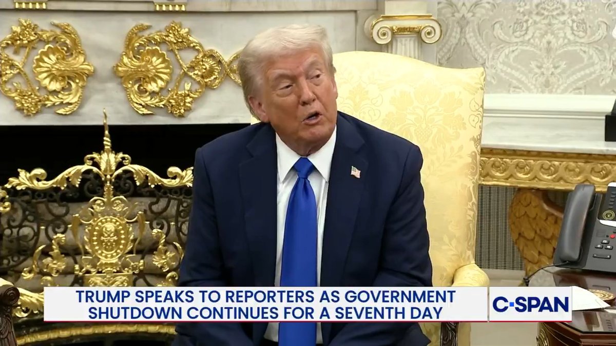 President Trump: "Because of the shutdown...we're able to take out billion and billions of dollars of waste, fraud and abuse and they handed it to us on a silver platter...I'll be able to tell you in four or five days, if this keeps going on...it'll be substantial. "