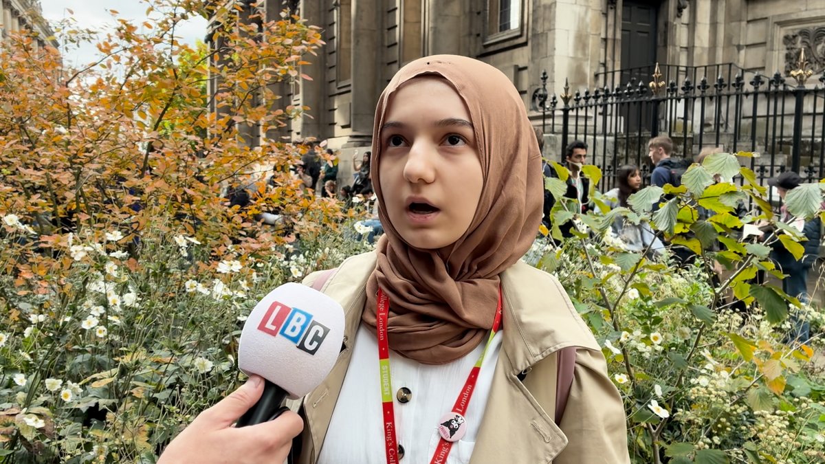 "You don't understand why Jewish students might be uncomfortable with that?" On the anniversary of the attacks, a pro-Palestine protester extraordinarily casts doubt on the events of October 7th.